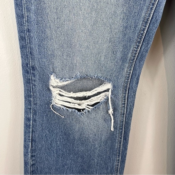 Altar’d State Blue Jeans Denim 26x32 Straight Leg Distressed T6129 NEW - Picture 4 of 16